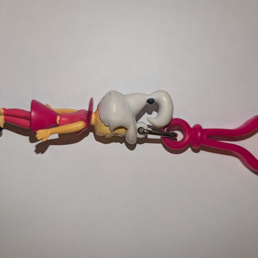 Pink Cartoon Character Keychain - Picture 2 of 4